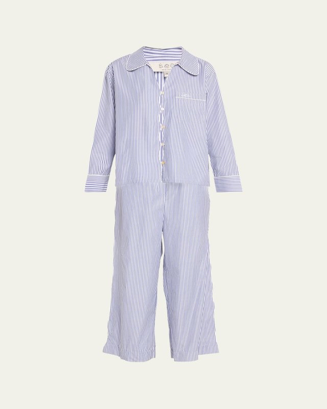 Farrington Striped Button-Down Pajama Set
